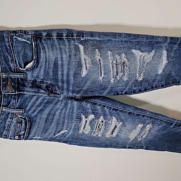 American Eagle Next Level Airflex 26x30 Distressed Style Skinny Jeans - Picture 2 of 8